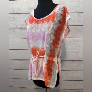 Tie-Dyed Butterfly Armed Sweater by Quintessential Size Med, Summer Spring Top